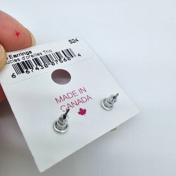 Women's Earrings White by Foxy Originals - Picture 7 of 7